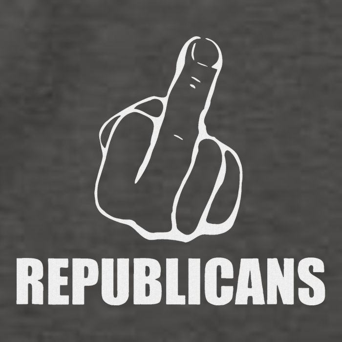 Middle Finger Anti Fuck Gop Pro Democrat Anti Republican Vector Backpack