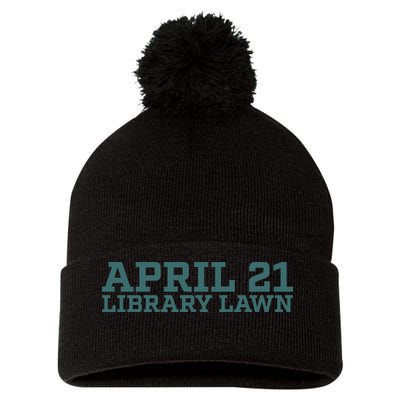 Marcus Freeman April 21 Library Lawn Pom Pom 12in Knit Beanie