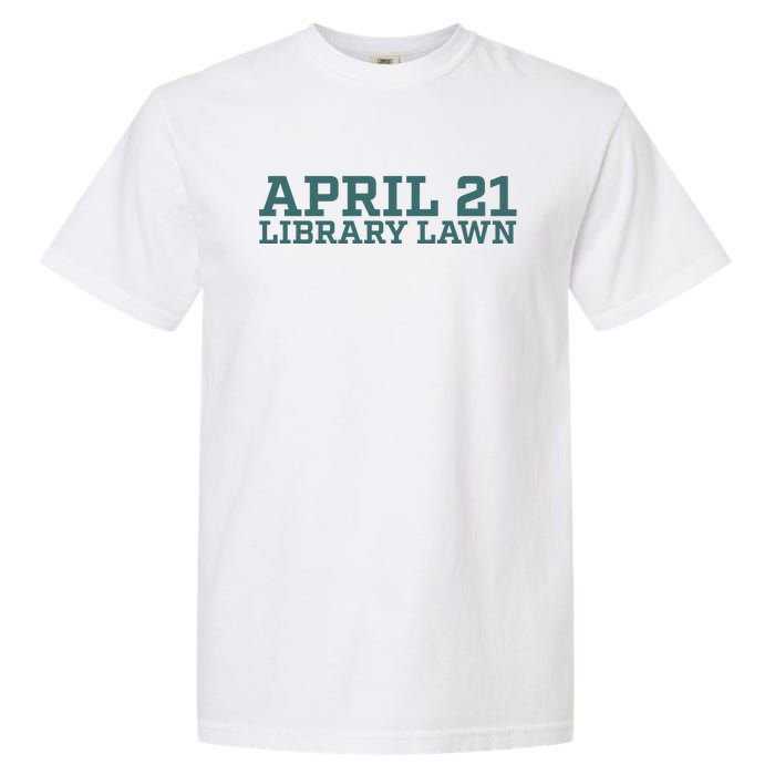 Marcus Freeman April 21 Library Lawn Garment-Dyed Heavyweight T-Shirt