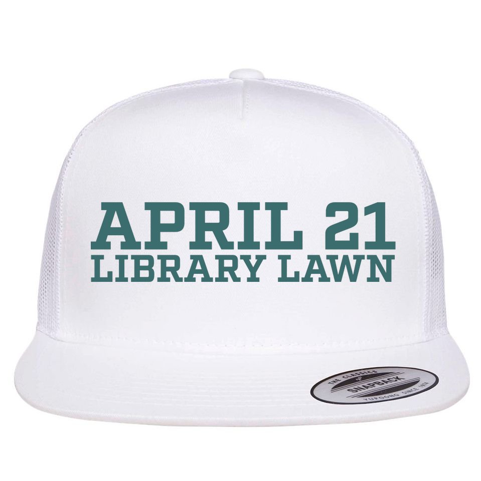 Marcus Freeman April 21 Library Lawn Flat Bill Trucker Hat