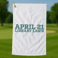Marcus Freeman April 21 Library Lawn Golf Towel