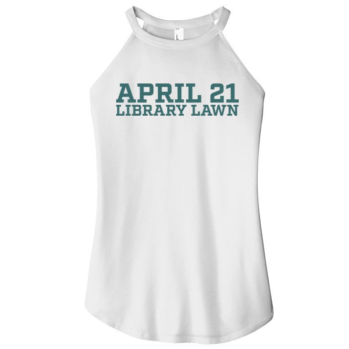 Marcus Freeman April 21 Library Lawn Women's Perfect Tri Rocker Tank