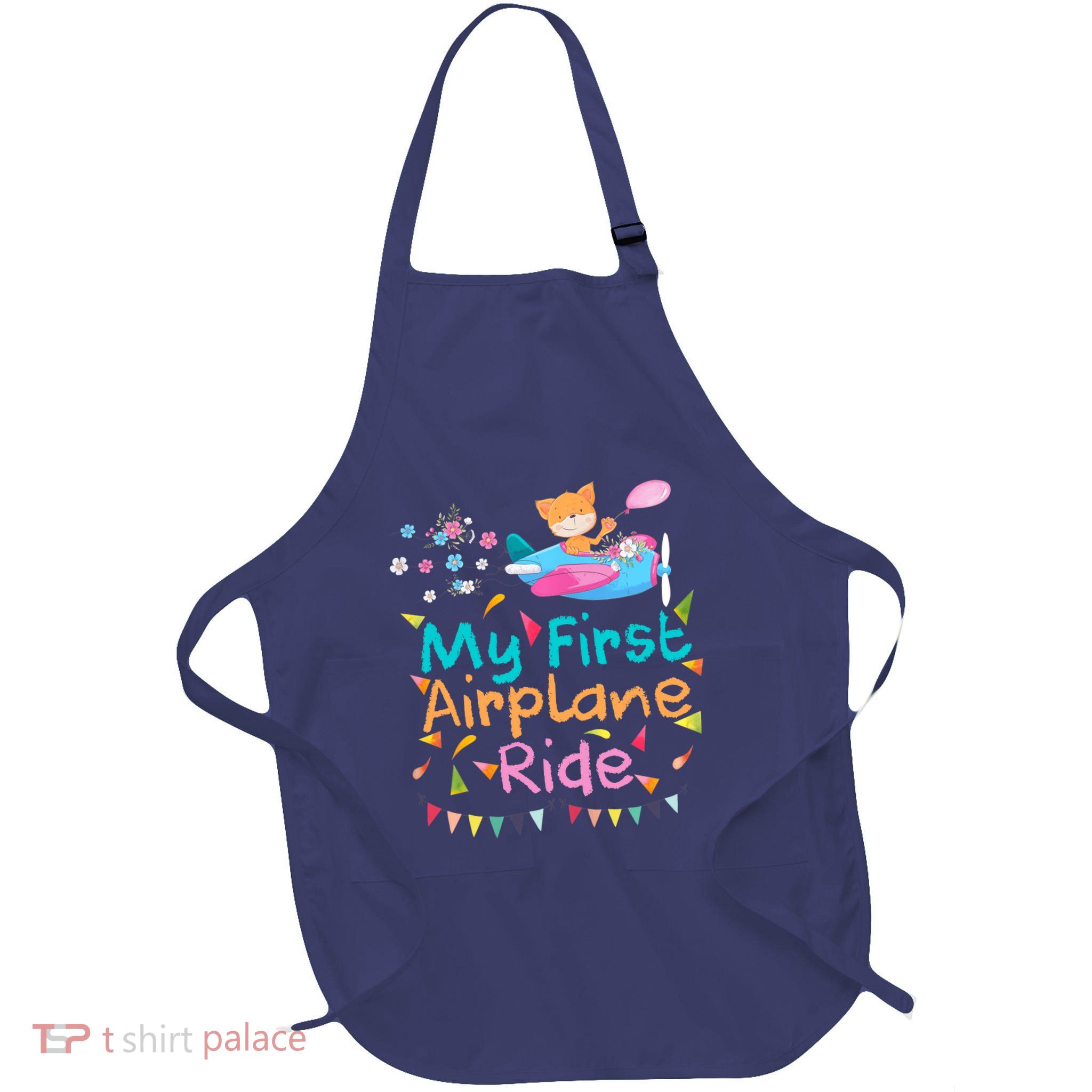 My First Airplane Ride Girl Boy Adventure Apron