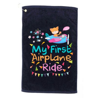 My First Airplane Ride Girl Boy Adventure Golf Towel