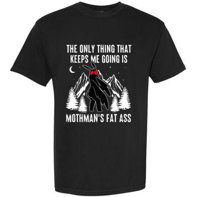 Mothman Fat Ass Vintage Cryptid Funny Mothman  Garment-Dyed Heavyweight T-Shirt