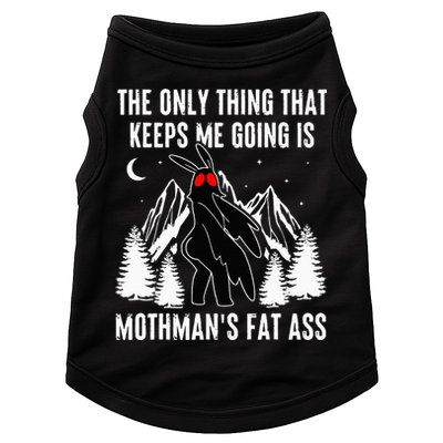 Mothman Fat Ass Vintage Cryptid Funny Mothman  Doggie Tank