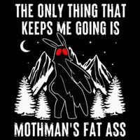 Mothman Fat Ass Vintage Cryptid Funny Mothman  Performance Shirt