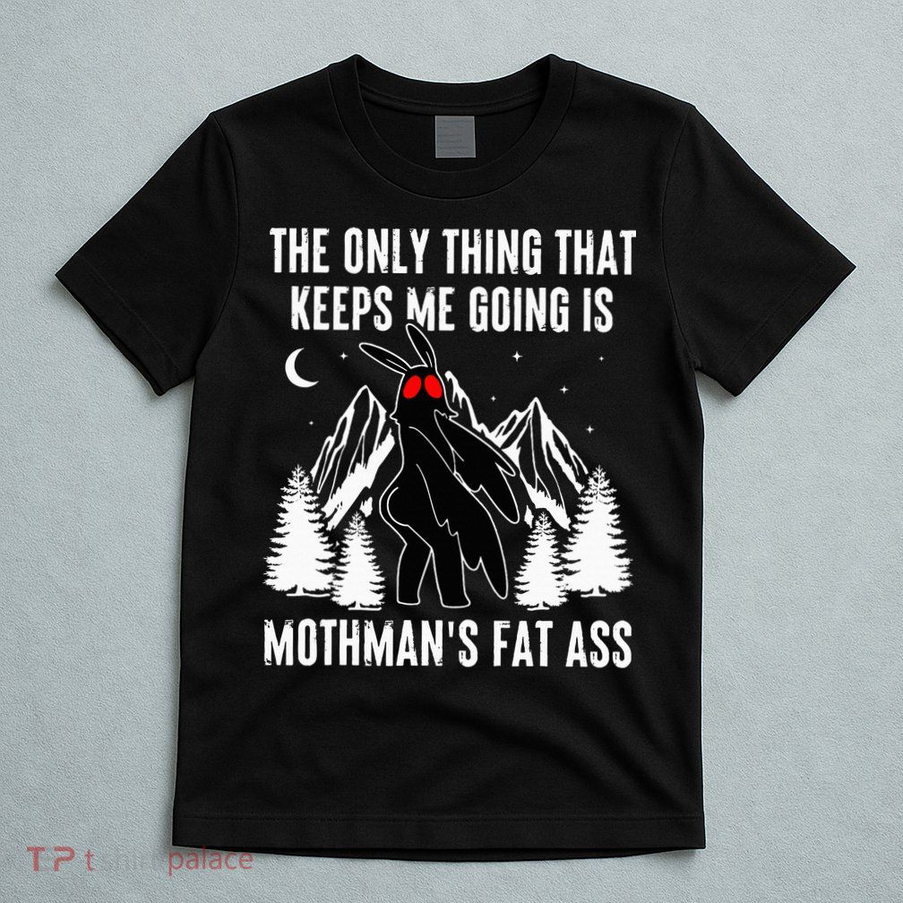 Mothman Fat Ass Vintage Cryptid Funny Mothman  T-Shirt