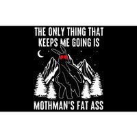 Mothman Fat Ass Vintage Cryptid Funny Mothman  Bumper Sticker