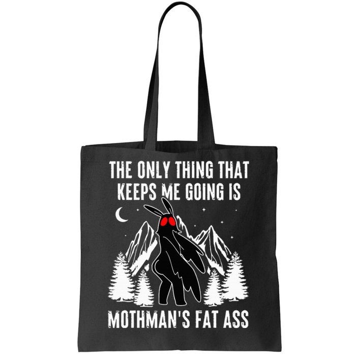 Mothman Fat Ass Vintage Cryptid Funny Mothman  Tote Bag