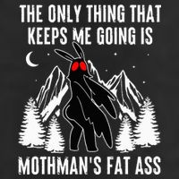 Mothman Fat Ass Vintage Cryptid Funny Mothman  Golf Towel