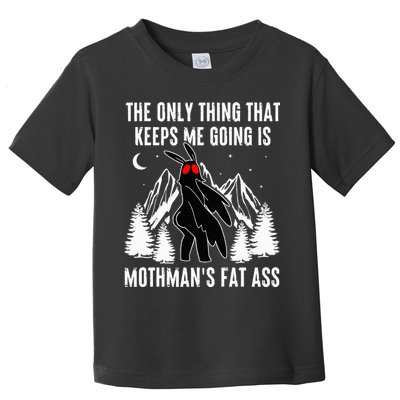 Mothman Fat Ass Vintage Cryptid Funny Mothman  Toddler T-Shirt