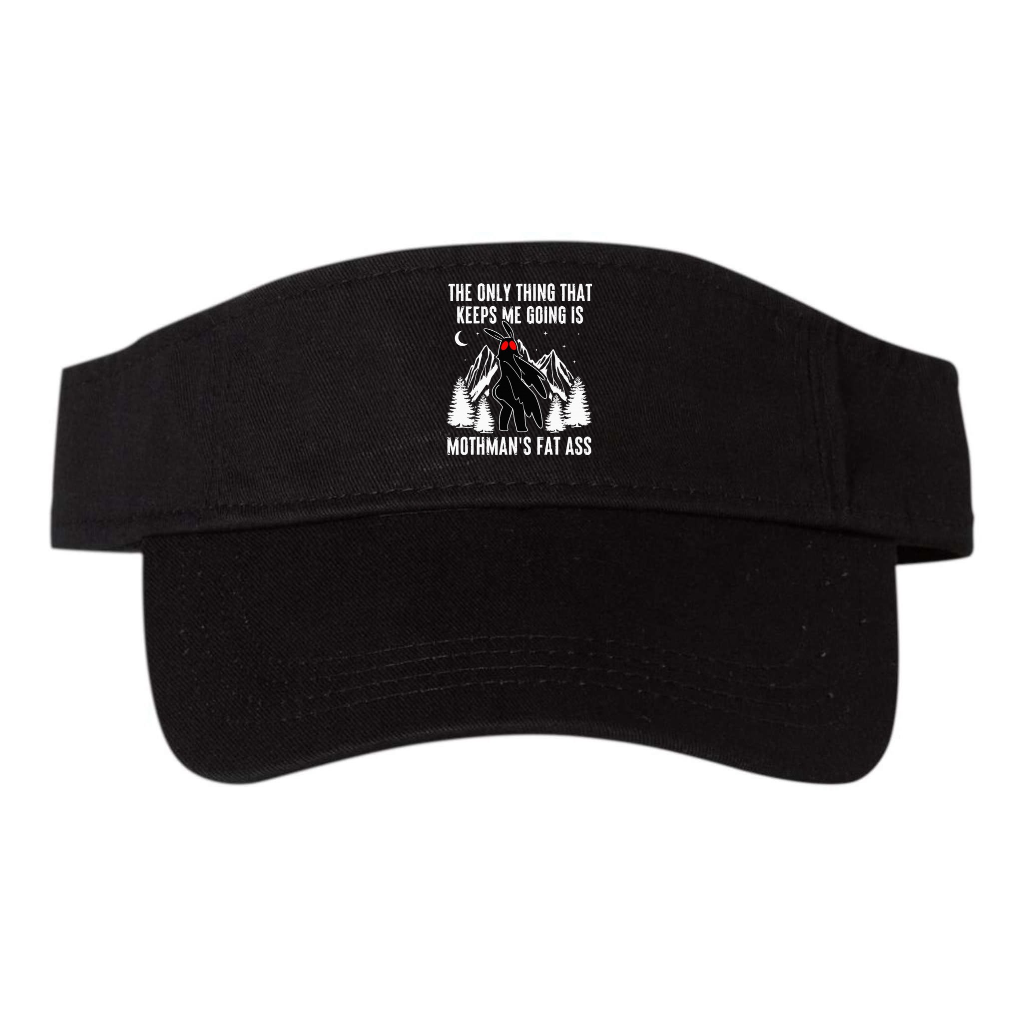 Mothman Fat Ass Vintage Cryptid Funny Mothman  Visor