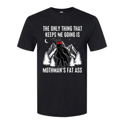 Mothman Fat Ass Vintage Cryptid Funny Mothman  Softstyle® CVC T-Shirt