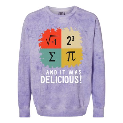 Math Funny Algebra Equation I Love Mathematics Colorblast Crewneck Sweatshirt