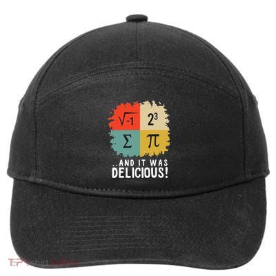 Math Funny Algebra Equation I Love Mathematics 7-Panel Snapback Hat
