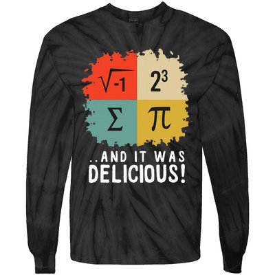 Math Funny Algebra Equation I Love Mathematics Tie-Dye Long Sleeve Shirt