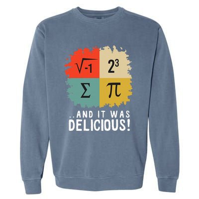 Math Funny Algebra Equation I Love Mathematics Garment-Dyed Sweatshirt