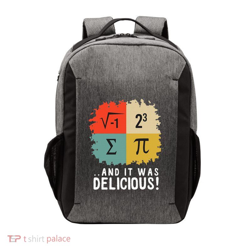 Math Funny Algebra Equation I Love Mathematics Vector Backpack