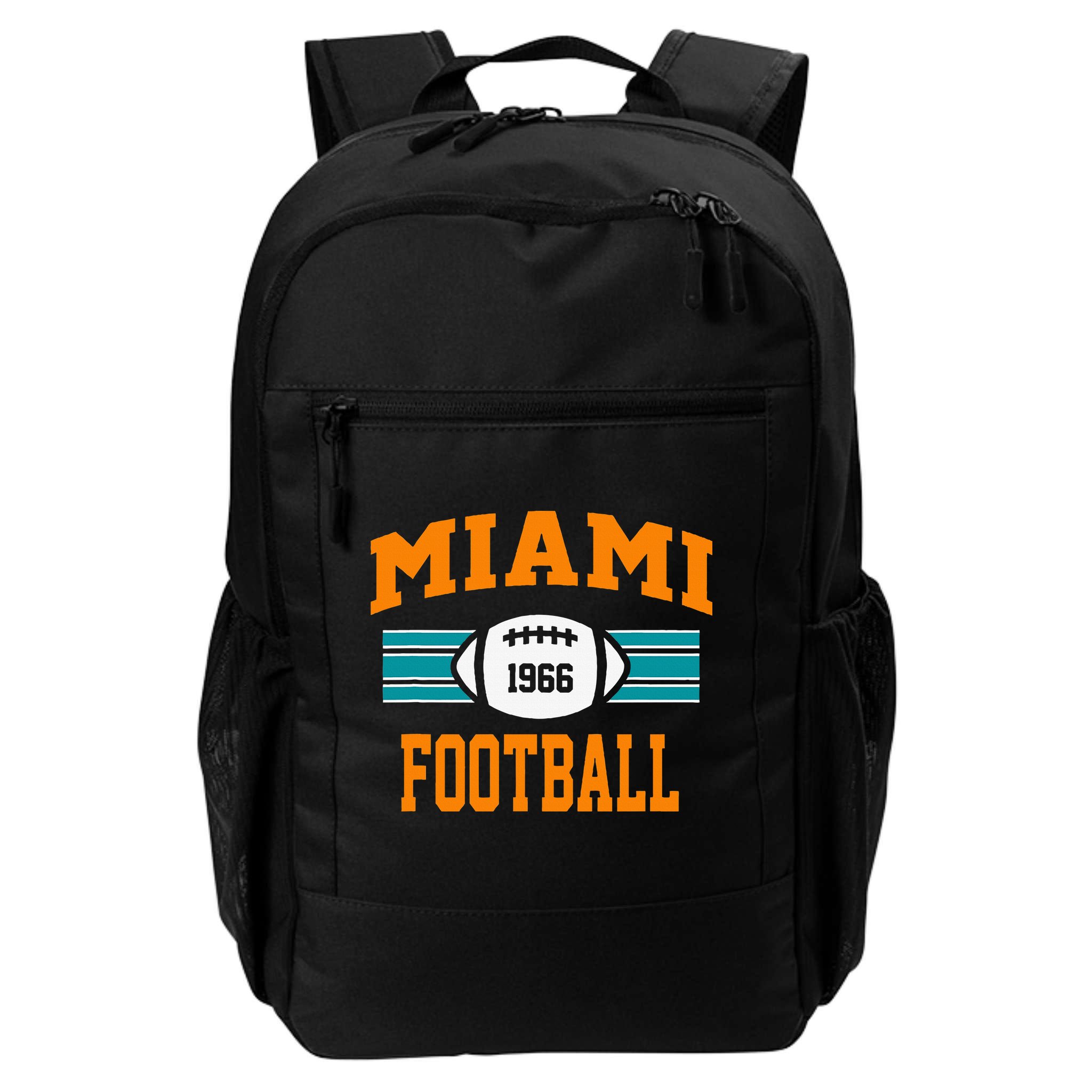 Miami Football Athletic Vintage Sports Team Fan Dark Backpack