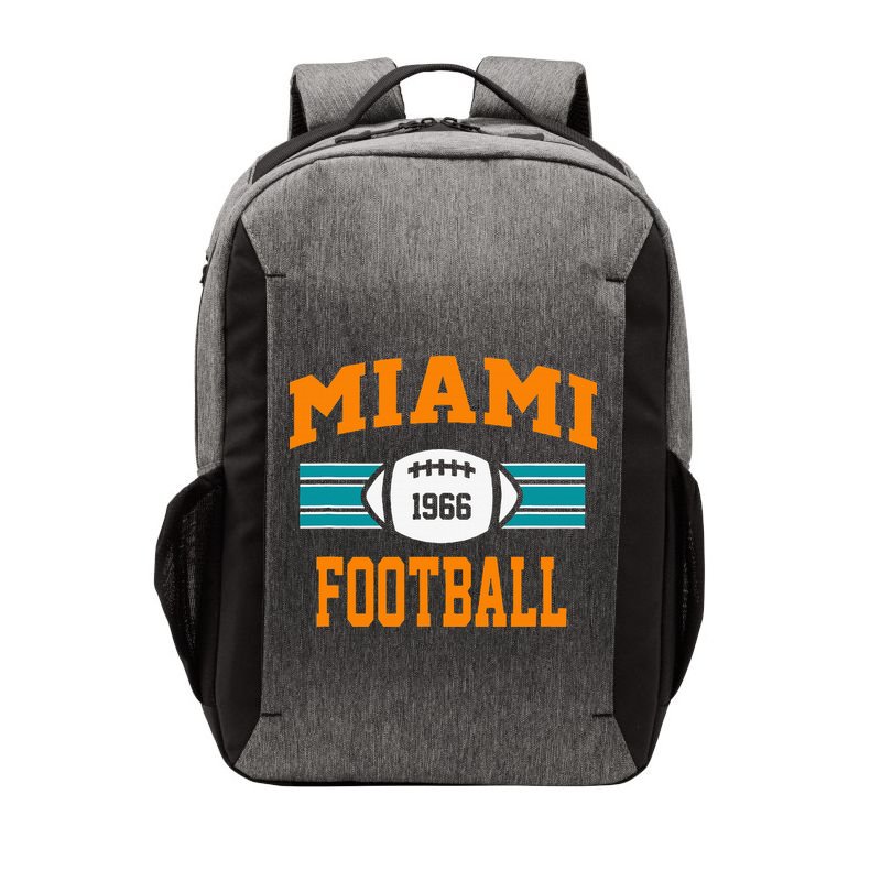 Miami Football Athletic Vintage Sports Team Fan Dark Vector Backpack
