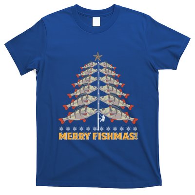 Merry Fishmas! Angler Fir Tree Christmas Outfit Fishing Funny Gift T-Shirt