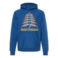 Merry Fishmas! Angler Fir Tree Christmas Outfit Fishing Funny Gift Premium Hoodie