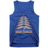 Merry Fishmas! Angler Fir Tree Christmas Outfit Fishing Funny Gift Tank Top