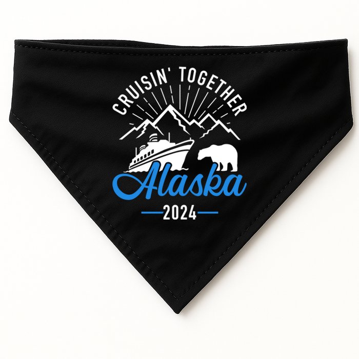 Matching Family And Friends Group Alaska Cruise 2024 USA-Made Doggie Bandana