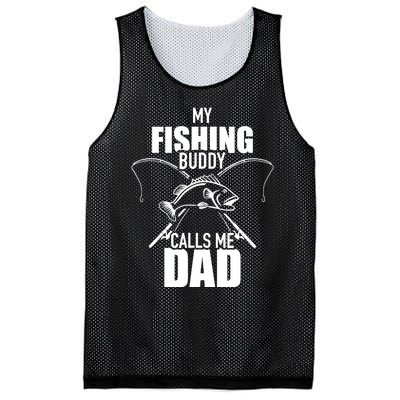 My fishing buddy calls me dad Mesh Reversible Basketball Jersey Tank