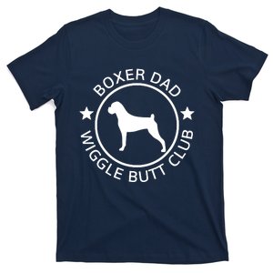 Men Funny Boxer Dad Wiggle Butt Club Fathers Day T-Shirt