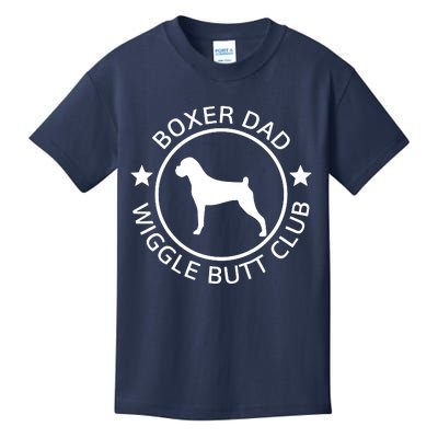 Men Funny Boxer Dad Wiggle Butt Club Fathers Day Kids T-Shirt