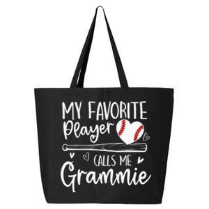 My Favorite Baseball Player Calls Me Grammie Mothers Day 25L Jumbo Tote