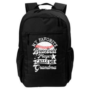 My Favorite Baseball Player Calls Me Grandma Baseball Family Daily Commute Backpack