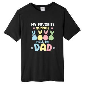 My Favorite Bunnies Call Me Daddy Easter Peeps Father's Day Easter Day Tall Fusion ChromaSoft Performance T-Shirt