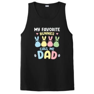 My Favorite Bunnies Call Me Daddy Easter Peeps Father's Day Easter Day PosiCharge Competitor Tank