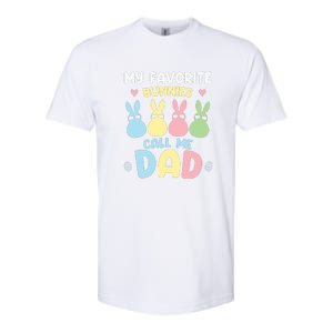 My Favorite Bunnies Call Me Daddy Easter Peeps Father's Day Easter Day Softstyle CVC T-Shirt