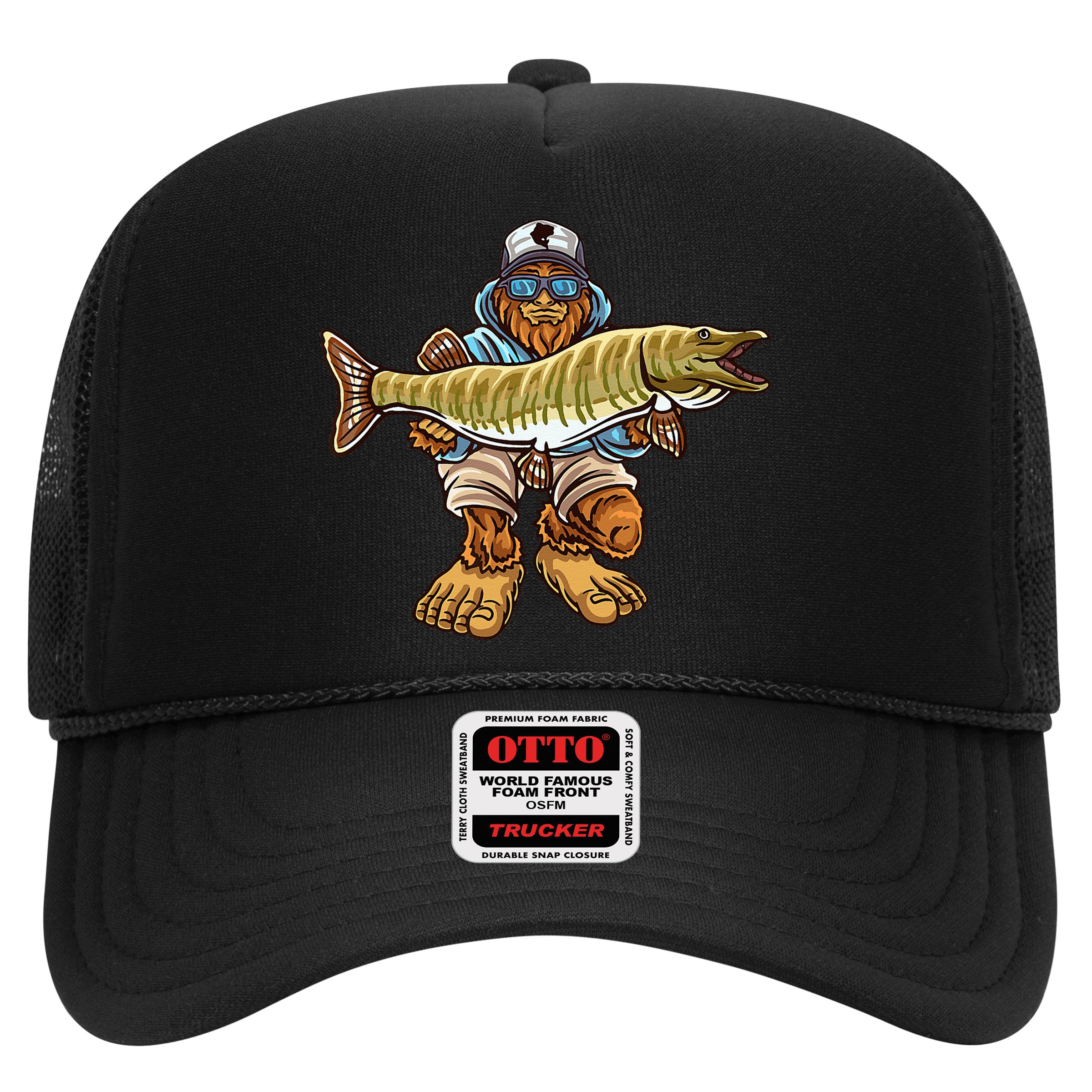 Muskie Fishing Bigfoot Musky Hunting Fisher Hat