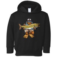 Muskie Fishing Bigfoot Musky Hunting Fisher Toddler Hoodie