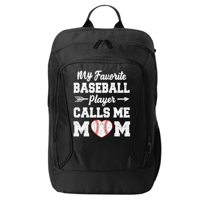 My Favorite Baseball Player Calls Me Mom Mothers Day City Backpack