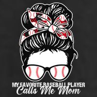 My Favorite Baseball Player Calls Me Mom Messy Bun Mothers Tumbler
