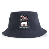 My Favorite Baseball Player Calls Me Mom Messy Bun Mothers Sustainable Bucket Hat
