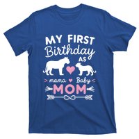 My First Birthday As Mom Lioness And Cub Love Gift T-Shirt