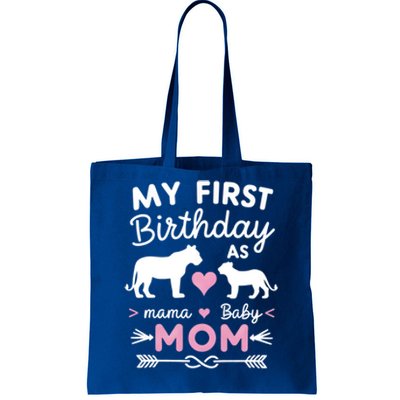 My First Birthday As Mom Lioness And Cub Love Gift Tote Bag