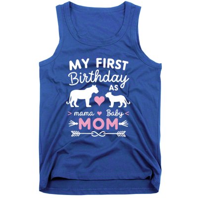 My First Birthday As Mom Lioness And Cub Love Gift Tank Top