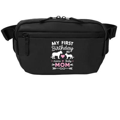 My First Birthday As Mom Lioness And Cub Love Gift Crossbody Pack