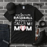 My Favorite Baseball Player Calls Me Mom, Mother's Day Tall T-Shirt