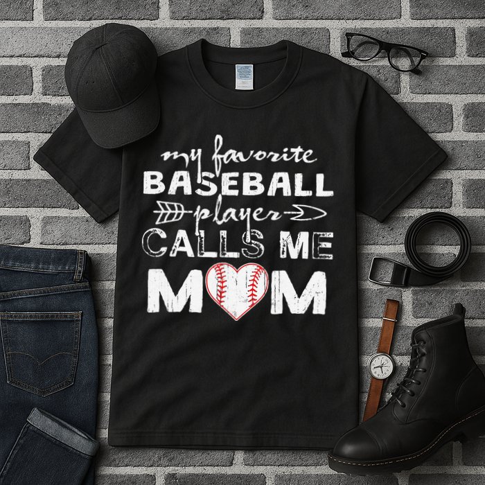 My Favorite Baseball Player Calls Me Mom, Mother's Day Tall T-Shirt