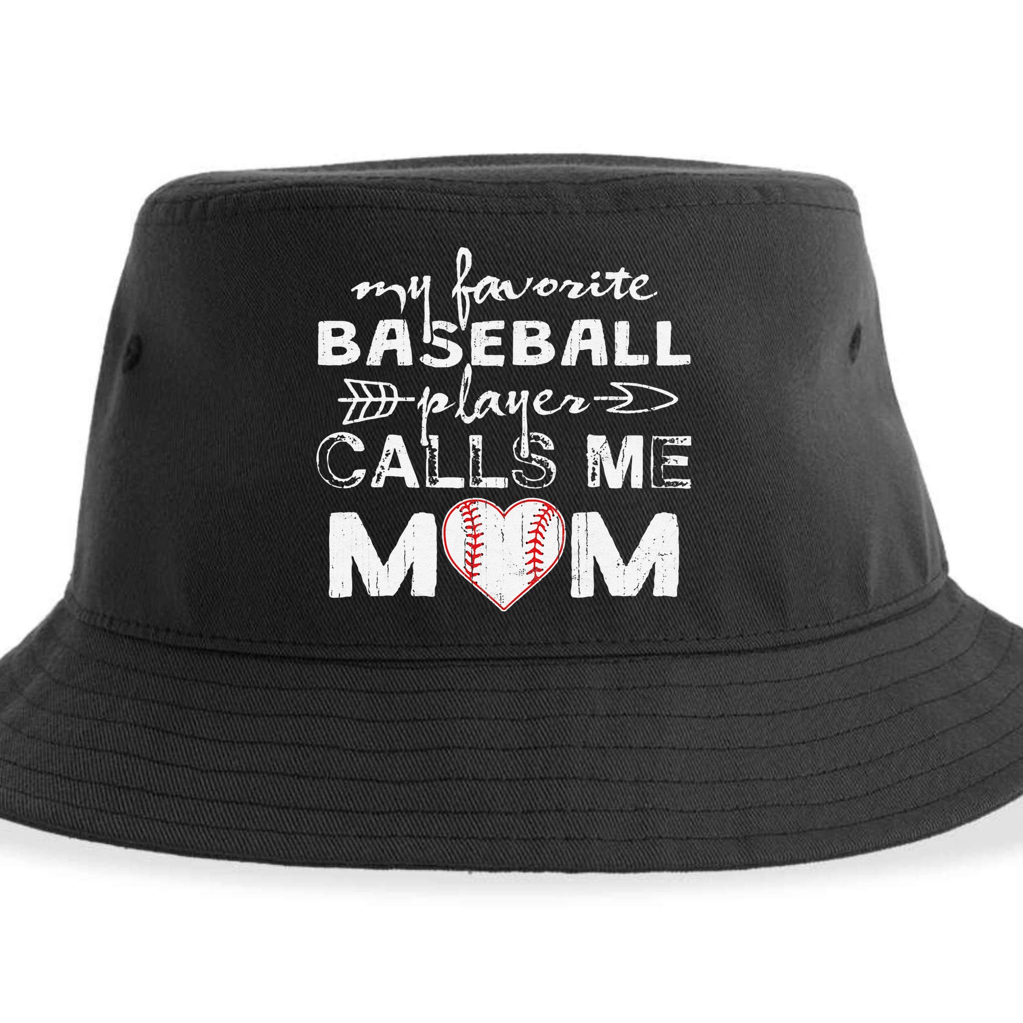 My Favorite Baseball Player Calls Me Mom, Mother's Day Sustainable Bucket Hat