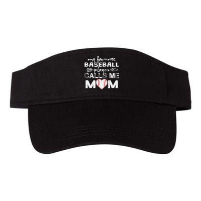 My Favorite Baseball Player Calls Me Mom, Mother's Day Visor